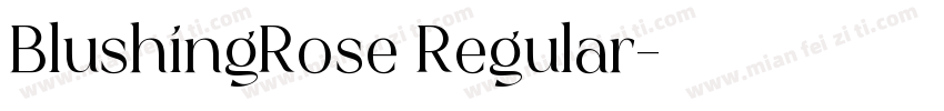 BlushingRose Regular字体转换